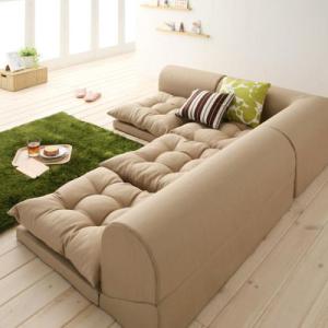 フロアコーナーソファー【yuffy Aタイプ040102924 】ユフィ（1P+2P+コーナー）ローソファ sofa〈日本製〉《代引不可》《送料無料》