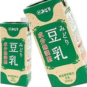 九州乳業 みどり 豆乳 200ml 成分無調整 紙パック×48本[24本×2箱