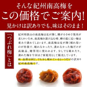 (訳あり)塩分3% 紀州南高梅 つぶれ梅食べ比...の詳細画像5