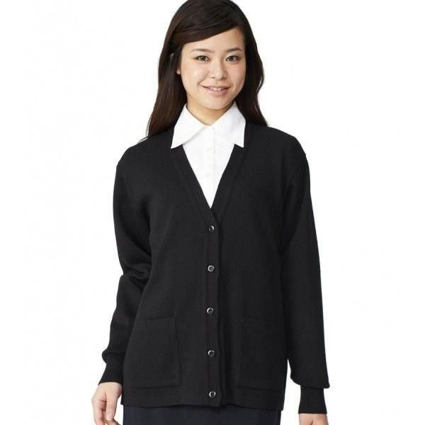 nuovo（ヌーヴォ） カーディガン ネイビー／ブラック S〜4Lサイズ FN850E フォーク　