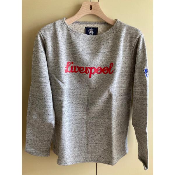 6ヤードボックス リヴァプール(Liverpool) ボートネックシャツ グレー