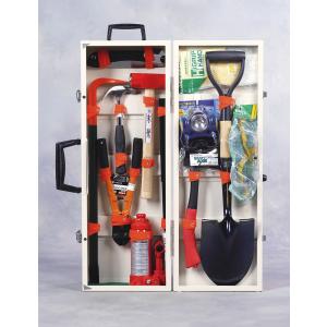 自主防災用品 キャスター付き コンパクト収納 7点セット レスキュー