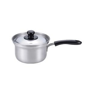和平フレイズ 国産 IH対応 ステンレス製 蓋付き 片手鍋 18cm 燕三(ENZO