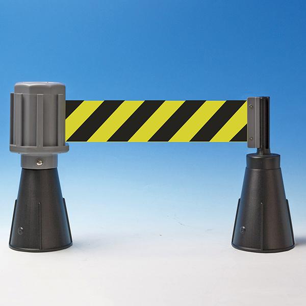 コーン用 ベルトパーティション バリアライン トラ柄（黄色／黒色） バリアライン-1 日本緑十字社