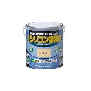 ペンキ 水性シリコン建物用塗料 1.6L ロックペイント