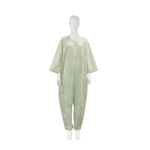 介護用寝間着 フドーねまきＢ スリーシーズン 介護パジャマ うぐいす色 Ｌサイズ 竹虎