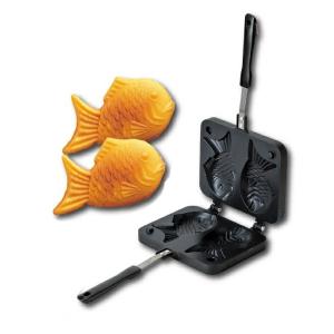 ガス火専用 直火 フッ素加工 たい焼き器 2個焼ける おやつDEっせII D-6536 パール金属