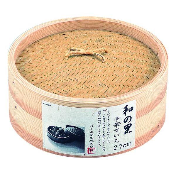 天然木 天然竹 蒸し器 和の里 中華せいろ 27cm H-5716 パール金属