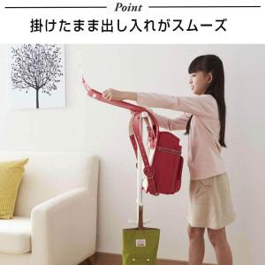 ランドセルスタンド ランドセルラック 黒 白 ...の詳細画像5