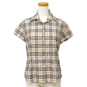 送料無料 バーバリー Burberry ポロシャツ 訳あり品送料無料 レディース ノバチェック柄 コットン100 1g0112 半袖 Sサイズ