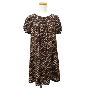 マークバイマークジェイコブス Marc By Marc Jacobs 総柄ワンピース サイズ2 M位 シルク100
