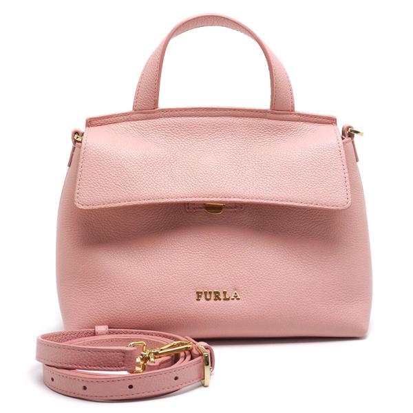 フルラ FURLA 2WAYハンドバッグ レザー ピンク 斜め掛け可 小ぶり