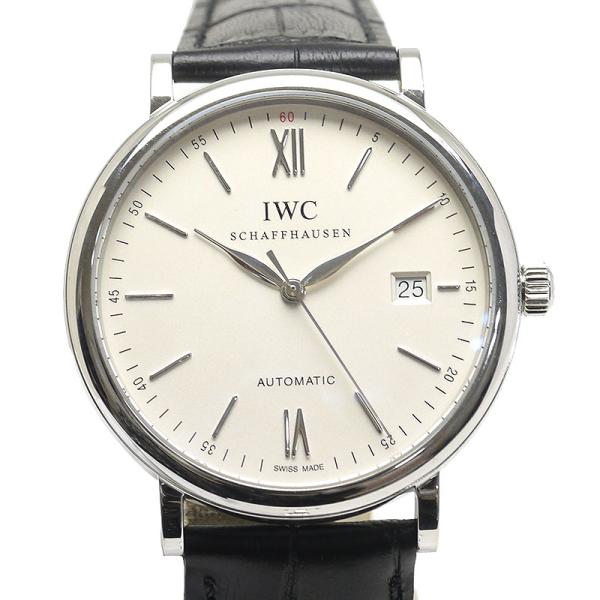 IWC ポートフィノ デイト IW356501 メンズ オートマ シルバー文字盤 SS