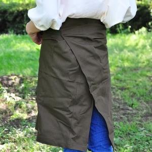 チェコ軍 ワークエプロン 4色 男女兼用 コッ...の詳細画像4