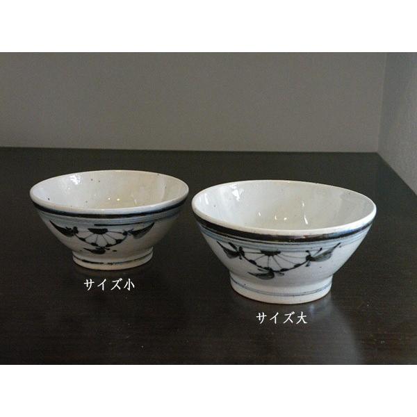 砥部焼　　茶碗　D柄　菊文　大　古砥部　陶彩窯　焼き物　陶器