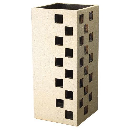 信楽焼　傘たて　スクエアーツートン傘立　