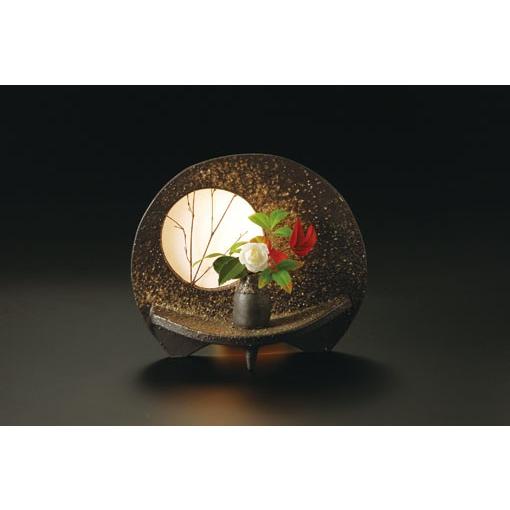 信楽焼　灯り　扇型あかり　小　室内用