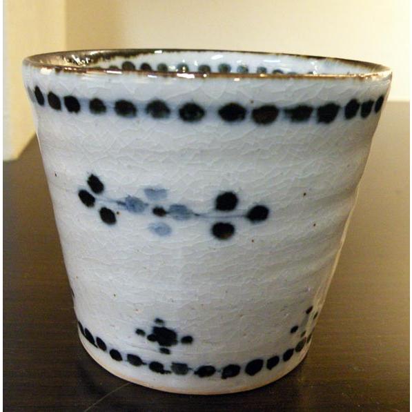 砥部焼　小花文　そばちょこ　ブルー　 陶彩窯　焼き物　陶器