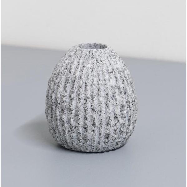 花器　花瓶　flower vase  OT-VASE-sabo-B　庵治石  AJI PROJECT...