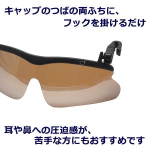 送料無料 帽子につける 偏光サングラス-クリッ...の詳細画像2
