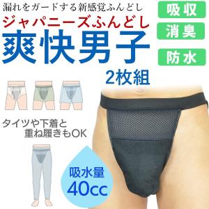 尿漏れパンツ 軽失禁パンツ 男性用 2枚組 40...の商品画像
