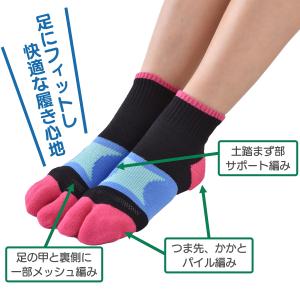 【3足組】足袋ソックス 今日も歩こう ウォーキ...の詳細画像1