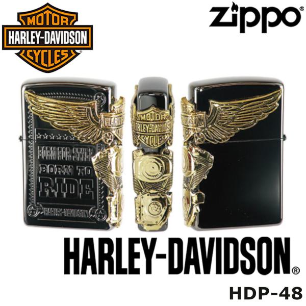 日本限定 正規品 ZIPPO HARLEY-DAVIDSON HDP-48 ジッポー ジッポ ライタ...