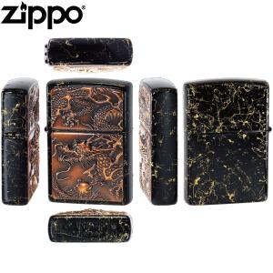 ZIPPO ライズメタル 赤龍 金乱糸 黒 漆...の詳細画像1