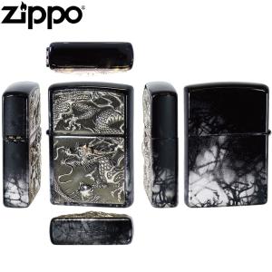 ZIPPO ライズメタル 銀龍 亀甲 銀 漆塗...の詳細画像1
