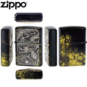 ZIPPO ライズメタル 銀龍 亀甲 金 漆塗...の詳細画像1
