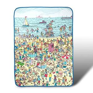 Where's Waldo On The Beach 110cm x 150cm Throw Blanket 並行輸入 並行輸入｜kurichan-shop