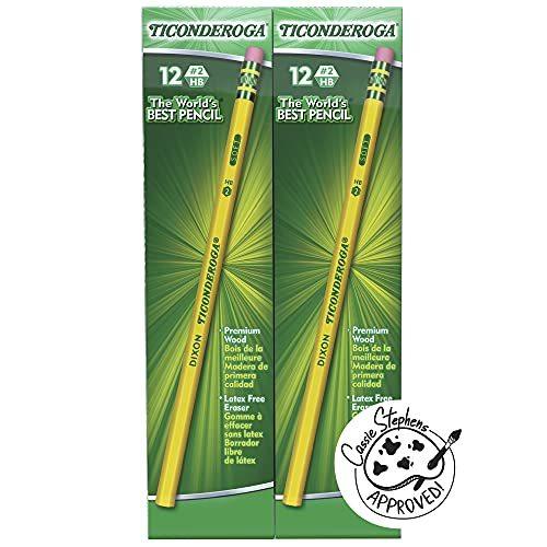 Dixon Ticonderoga ディクソン タイコンデロガ 消しゴム付き鉛筆 96本セット 13...