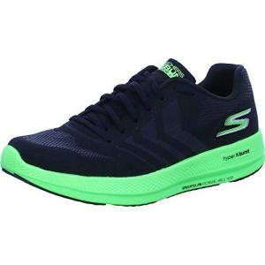 Skechers メンズ Go Run Razor 3+  ブラック/グリーン  10.5｜kurichan-shop