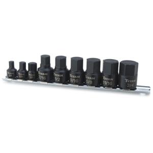 Titan 16140 9-Piece Stubby SAE Hex Impact Socket Set 並行輸入｜kurichan-shop