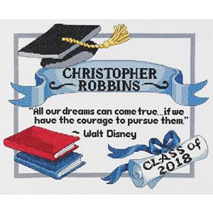 Graduation Dreams Counted Cross Stitch Kit-13X10 14 Count  並行輸入｜kurichan-shop