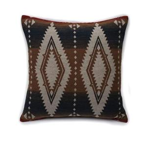 Ruth&Boaz Inka Pattern Square Decor Pillow Case Cushion Cover Q-Navy 並行輸入｜kurichan-shop