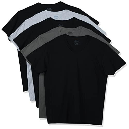 Gildan メンズ Vネック Tシャツ マルチパック US サイズ: Large 並行輸入