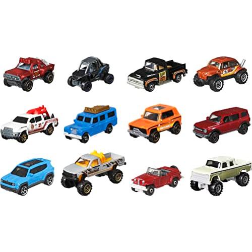 Matchbox Adventure バラエティパック 12個入り ダイキャスト 1:64スケール ...