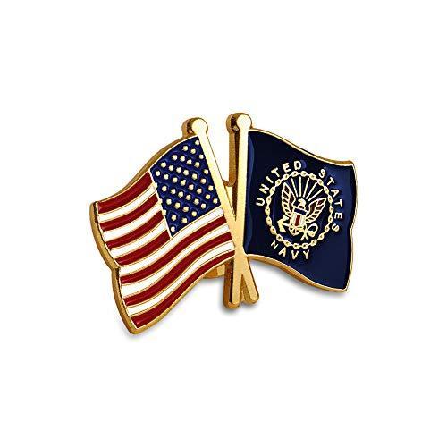 米国と米国海軍の旗ラペルピン 並行輸入 並行輸入