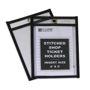 C-Line Products- Inc. CLI46046 Shop Ticket Holder- Stitched- 4in.x6i｜kurichan-shop