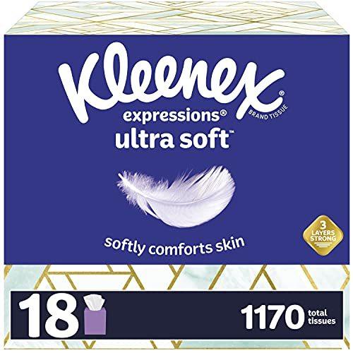 Kleenex Expressions Ultra Soft Facial Tissues  18 ...