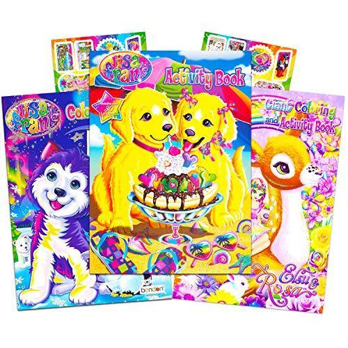 Lisa Frank Colouring Book and Stickers Super Set 3...