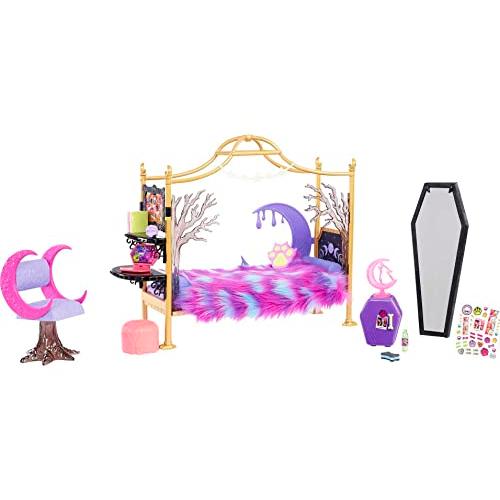 nster High Playset  Clawdeen Wolf Bedroom with Dol...