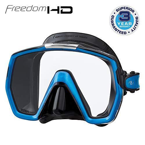 Tusa M1001 Freedom HD Scuba Diving Mask Black Sili...