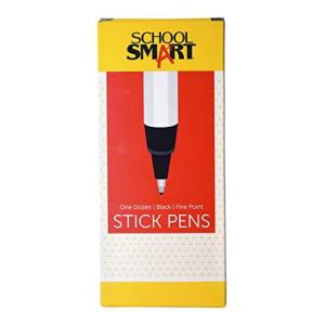 School Smart ラウンドスティックペン 細字 12本パック ブラック 並行輸入 並行輸入｜kurichan-shop