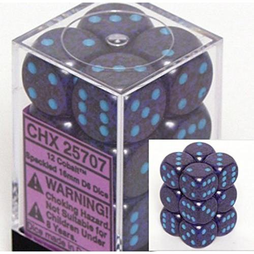 ChessexChessex Cobalt Speckled 6 Sided 16mm Dice B...