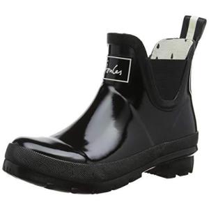 Joules Women's Wellibob Black Ankle-High Rubber Rain Boot - 9M｜kurichan-shop