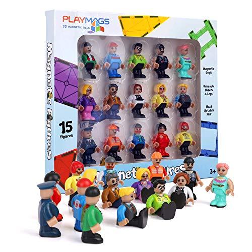 Playmags 磁気フィギュア - コミュニティフィギュア 15ピースセット - プレイピープル ...