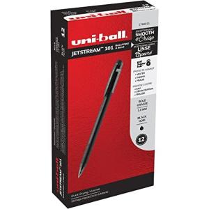 Jetstream 101 Roller Ball Stick Water-Resistant Pen  Black Ink  Medi 並行輸入｜kurichan-shop