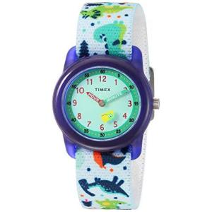 Timex TW7C77300 Kids Analog 28mm Dinosaurs Elastic Fabric Strap Watc｜kurichan-shop